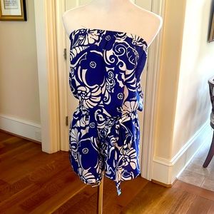 Lily Pulitzer purple and white ROMPER